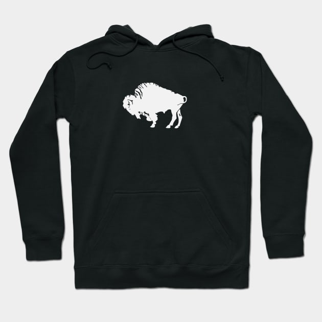 White Buffalo Hoodie by UsuallyUnusual